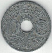 Francja Republika 10 centymów centimes 1941 21 mm nr 2