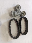 Gąsienice gumowe lego +koła jezdne+ośki do kół