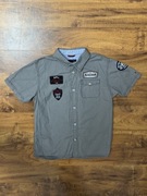 Koszula z krótkim rękawem bawełniana szara shirt Tommy Hilfiger 7 122 cm