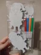 Dekoracja do pomalowania z flamastrami