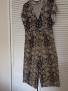 Spodnium w panterkę z weluru New look 