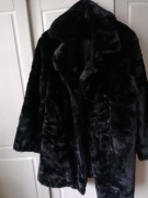 Sztuczne futro, płaszcz , rozmiar 44