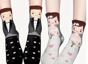 Nowy zestaw skarpetek Mąż I Żona Nowość prezent