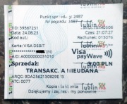 Bilet MPK Lublin z automatu TRANSAKCJA NIEUDANA