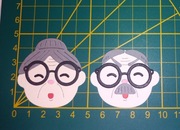 Papierowe scrapki - babcia i dziadek