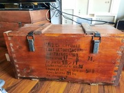 Skrzynia drewniana militarna kolekcjonerska