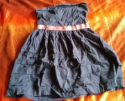 pin up girl sexy sukienka Troll M granatowa róż podszewka