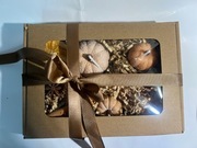 Zestaw świec w eleganckim prezentowym opakowaniu jesienne dynie