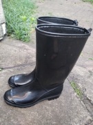 Czarne kalosze ocieplane 
