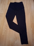 Spodnie materiałowe ciążowe roz L rurki dopasowane elastyczne st. b.db