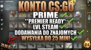 KONTO STEAM CS2 STATUS PRIME | FACEIT CSGO CS:GO | PREMIER READY
