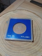 Oryginalny kapsel na monetę 100 złotych PRL srebro 