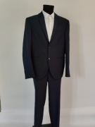 Granatowy garnitur Pier One/slim Fit spodnie typu komfort/nowy roz 56/XXL