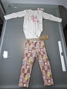 Nowy Zestaw Spodnie Coccodrillo i Body CoolClub Rozmiar 86