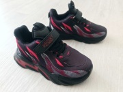 Nowe 30 Czarne czerwone Adidasy Lekkie Wygodne Sneakersy Buty sportowe