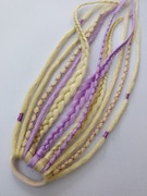 Dredy w gumce doczepy dredloki peruka warkoczyki zagęszczanie włosów treska