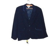 elegancki granatowy żakiet damski  54