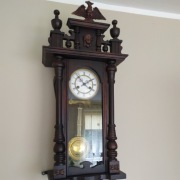 Antyk Zegar drewniany wiszący FMS