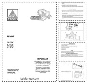 Fendt 5220E 5250E 6250E Workshop Service Manual Instrukcja Serwisowa