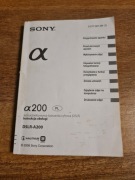 Instrukcja obsługi SONY A200 - POLECAM