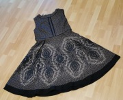 Jeff Banks Precis - piękna czarna sukienka roz. EU 42