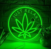 NEON MARIHUANA LAMPKA LED USB 