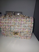 Torebka mini piękna tweedowa