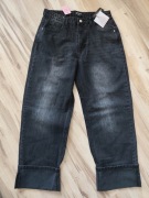 Jeansy damskie z szeroką nogawką rozmiar 40 Pretty Little Thing 