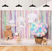 Tło urodzinowe przyjęcie urodzinowe noworodka