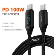 TOOCKI Kabel USB-C Typ C 100W PD QC + LCD 200CM