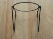 Stary kwietnik wiszący na doniczkę metaloplastyka brutalizm PRL 1