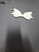 Skrzydełka drewniane do aniołków DIY - 7x3cm - idealne do makramy! 10szt