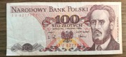 Banknot 100zł 1988 r seria SU