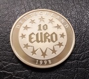 Numizmat okolicznościowy 10 Euro Niemcy 1998 Europa na Byku piękna mennicza