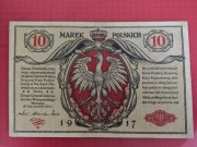 10 marek 1916 1917 banknot w  st. 2/3+ Marek Polskich Złotych złote zł