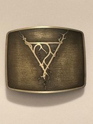 Klamra do pasa.  Alpaka. Ręczna robota. Gyges