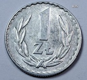 1 zł  aluminium piękna moneta z lat 1974 nr. 825