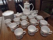 Zastawa PRL Chodzież 29el.Filiżanki Talerzyki Cukiernica Mlecznik Dzbanek