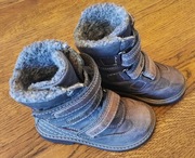 LASOCKI KIDS trzewiki kozaczki dziecięce skórzane ocieplane na rzepy roz 25