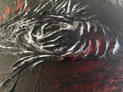 Oryginalny obraz strukturalny "After the fight" – 79x108 cm, unikat