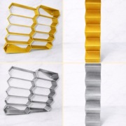 Złota lub Srebrna Półka expozytor na 10 aut-resoraki Hot wheels Matchbox.