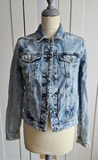 Dekatyzowana Jeansowa katanka kurtka damska XS