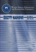 Zeszyty Naukowe Nr 4/2004 (8), WSZ