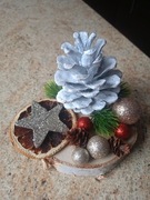 Świąteczny stroik na stół 