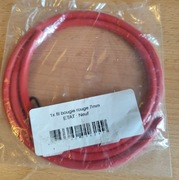 PRZEWÓD ZAPŁONOWY WYSOKIEGO NAPIĘCIA KABEL CEWKA FAJKA Ø 7 mm 1 m CZERWONY