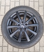 Koło r17x5x113 et40, 7" otwór 66.5.Opona zimowa Goodyear 215 55 17