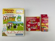 Angielski 3-5 lat Clementoni Edgard zestaw 3 gier