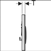 Geberit Sigma 21 Mosiądz (115652001)