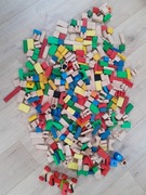 Klocki drewniane i samochodziki drewniane - ponad 300 sztuk