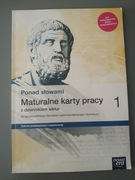Ponad słowami Maturalne karty pracy 1 jak nowe